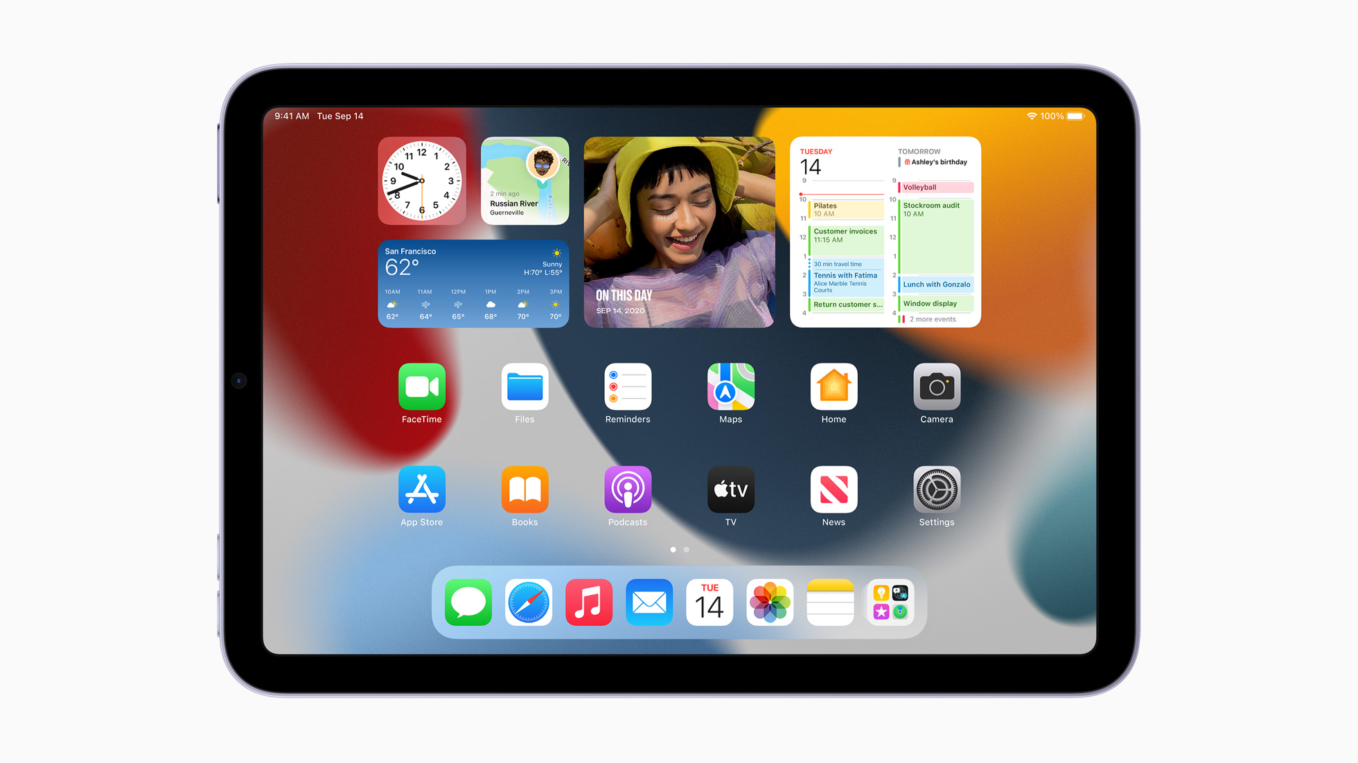 Apple iPad mini ipados homescreen 09142021