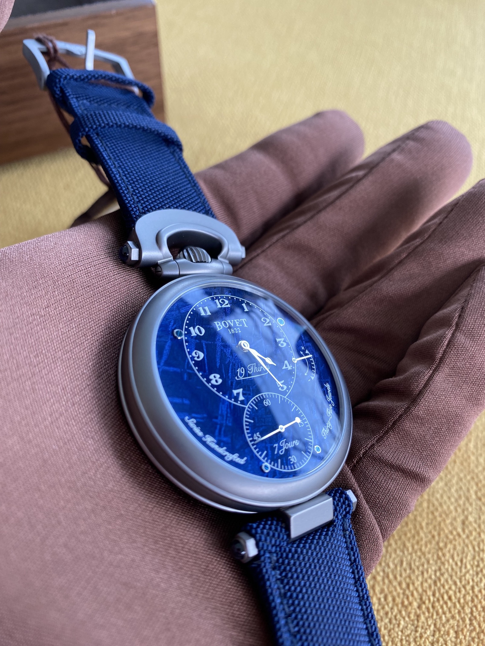 BOVET 1822 19Thirty Blue Meteorite