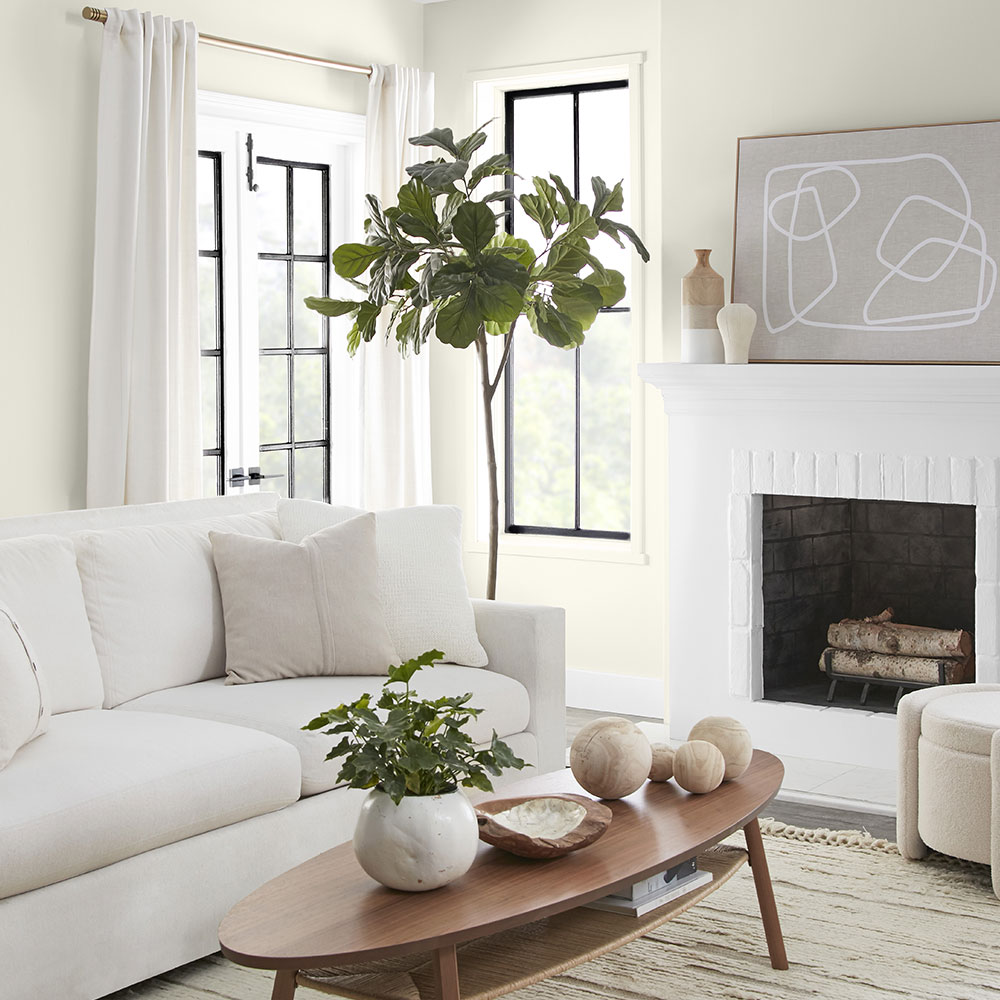 Behr Paint Company Blank Canvas livingroom