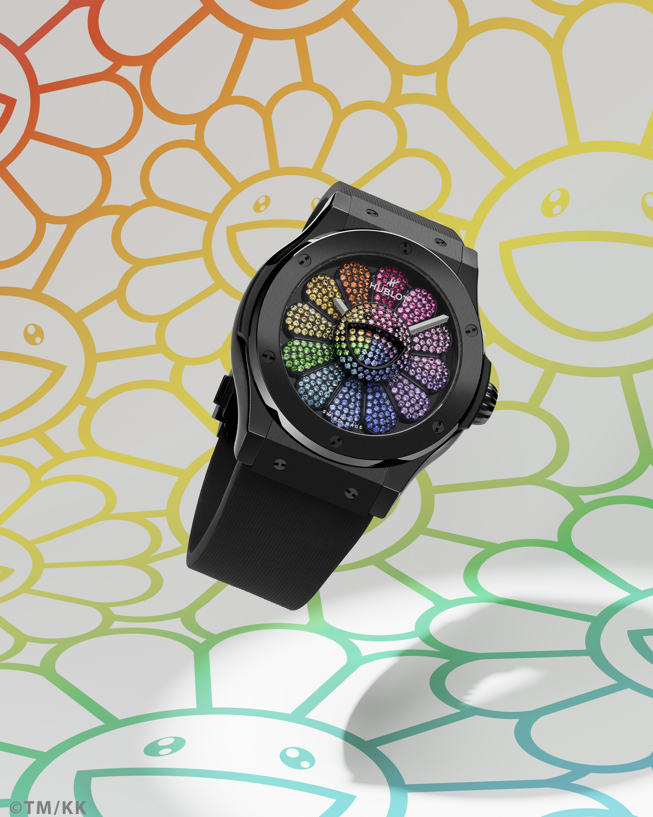 Classic Fusion Takashi Murakami Black Ceramic Rainbow