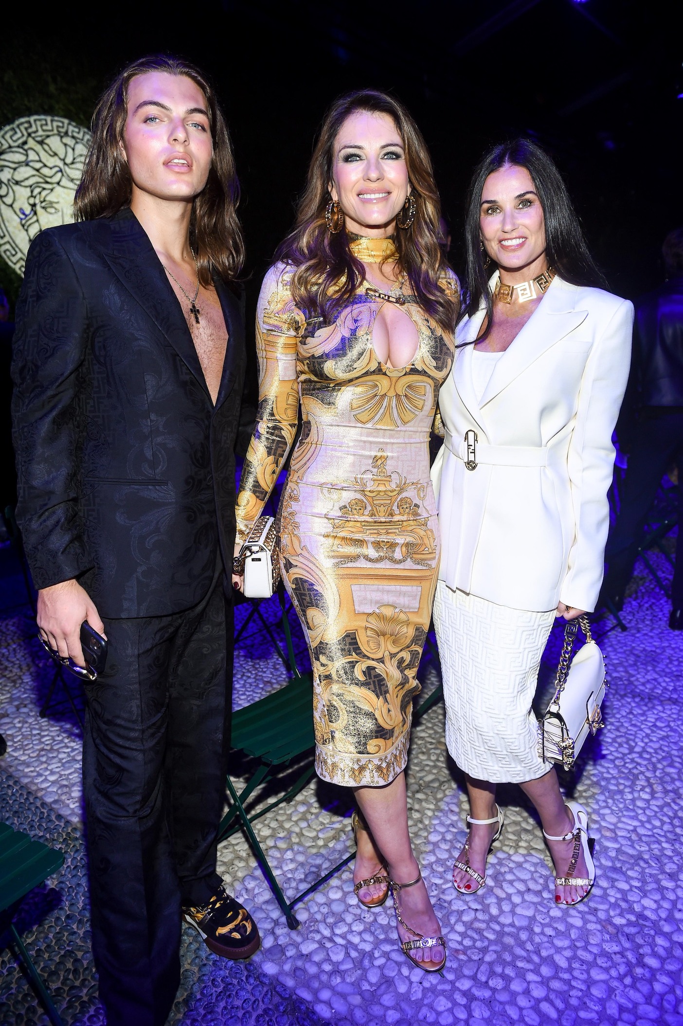 Damian Hurley;Elizabeth Hurley;Demi Moore