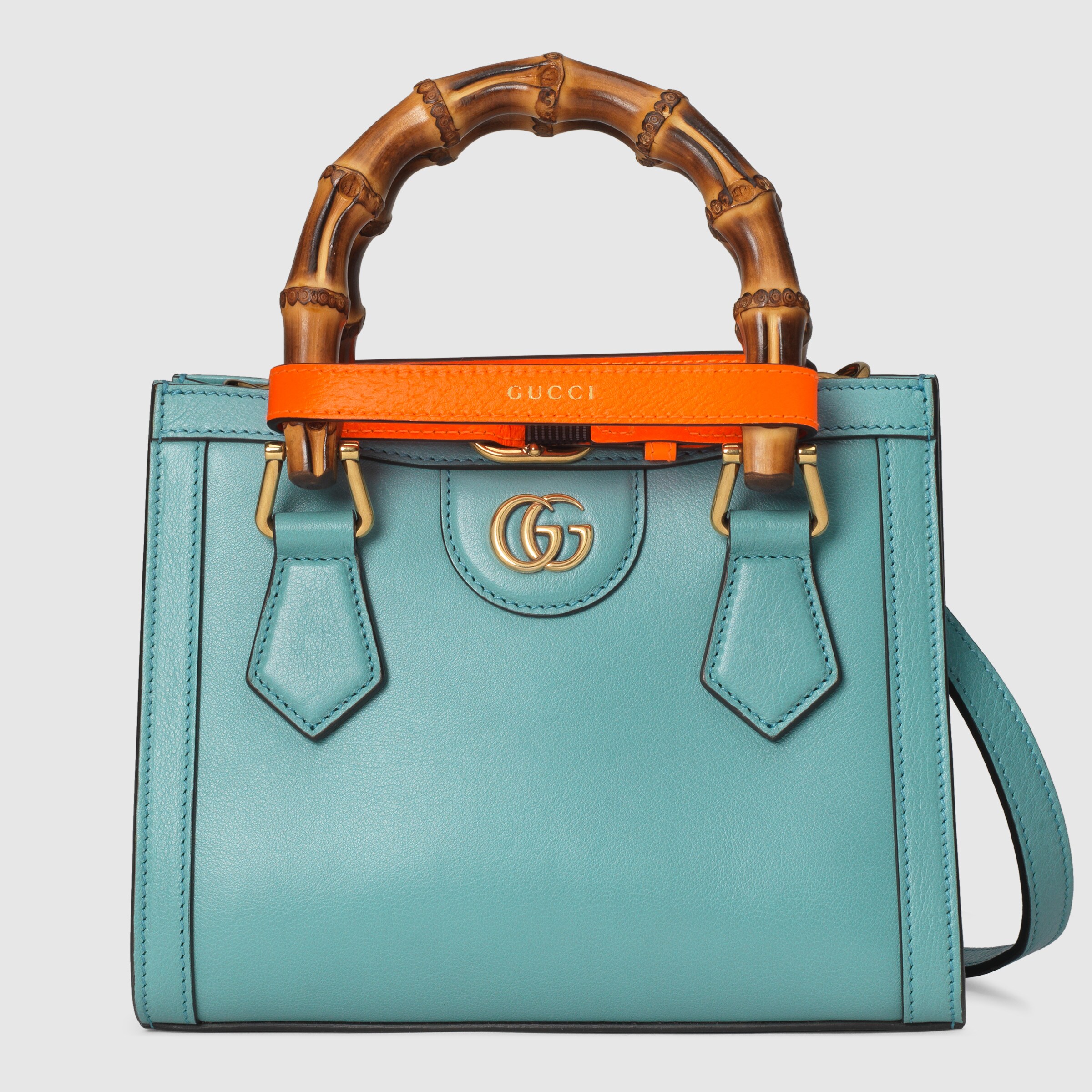 Gucci Diana mini tote bag Light Blue Leather