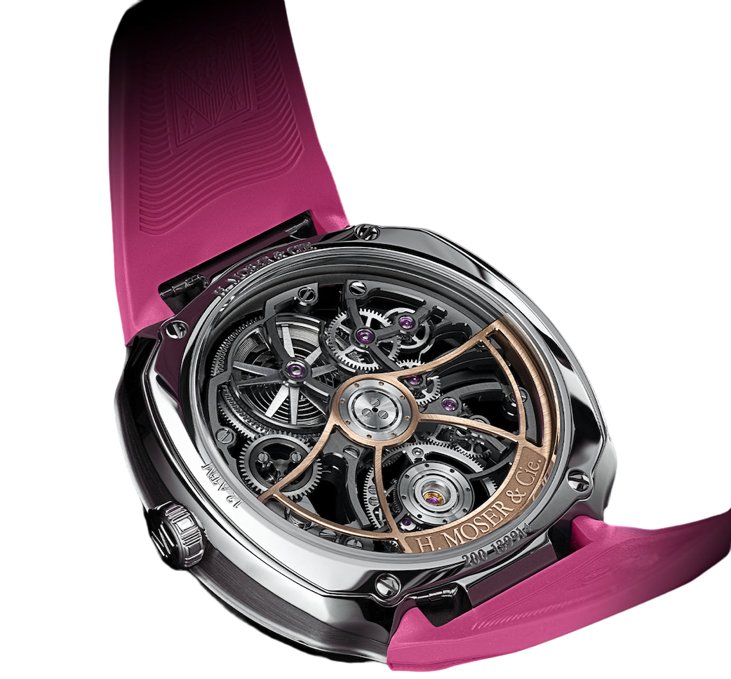 H. Moser Cie. Streamliner Cylindrical Tourbillon Skeleton Alpine Limited Edition Pink 6