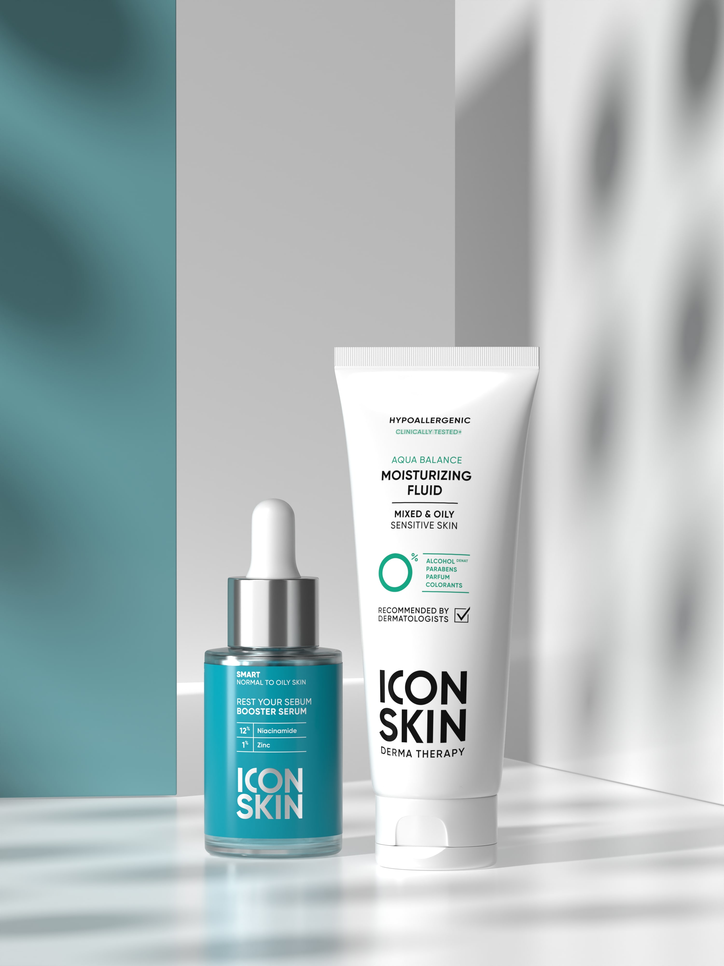 ICON SKIN сыворотка REST YOUR SEBUM флюид Aqua Balance средство для жирной кожи 4