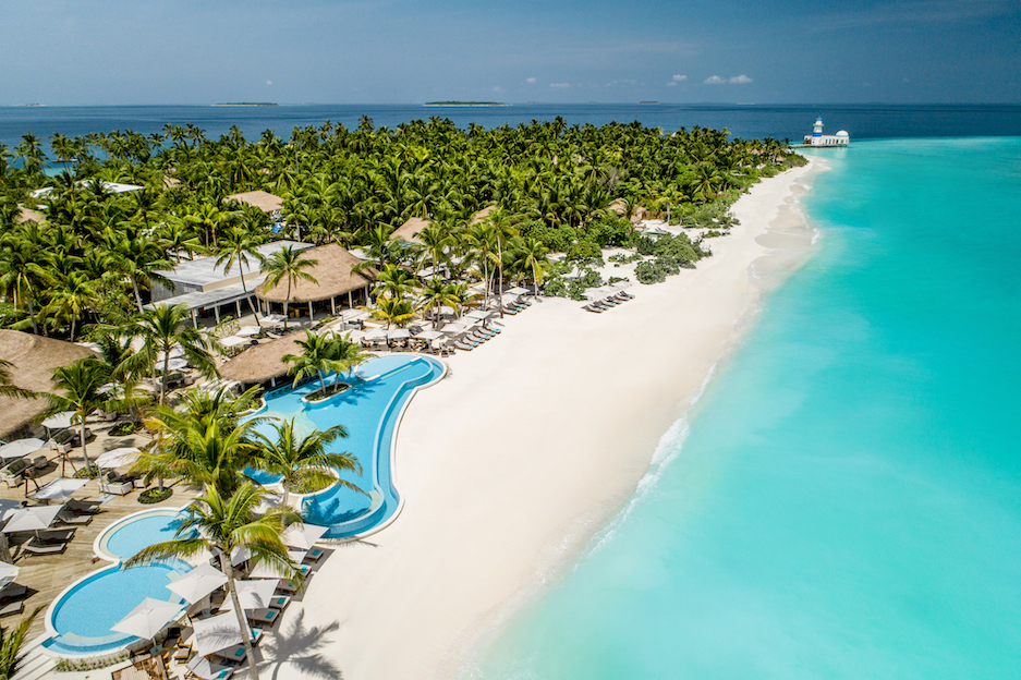 InterContinental Maldives Aerial View Beach