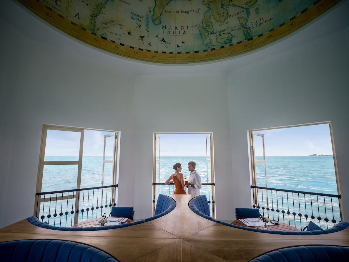 InterContinental Maldives Couple Dining at The Lighthouse