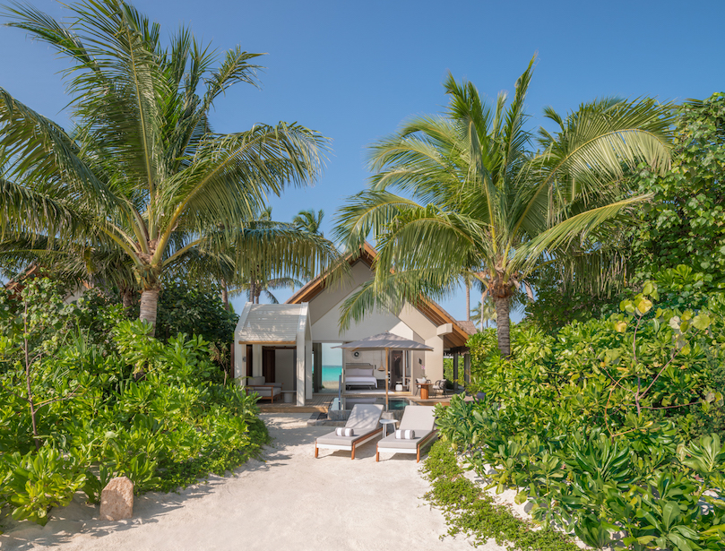 JW Marriott Kaafu Atoll Island Resort Beach Pool Villa with Pool Exterior