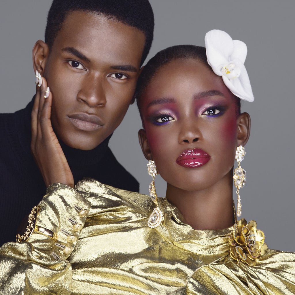 Leon Dame Maty Fall Diba in Pat McGrath Labs Dark Star Mascara Campaign