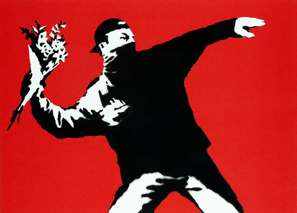 Love is in the Air Banksy