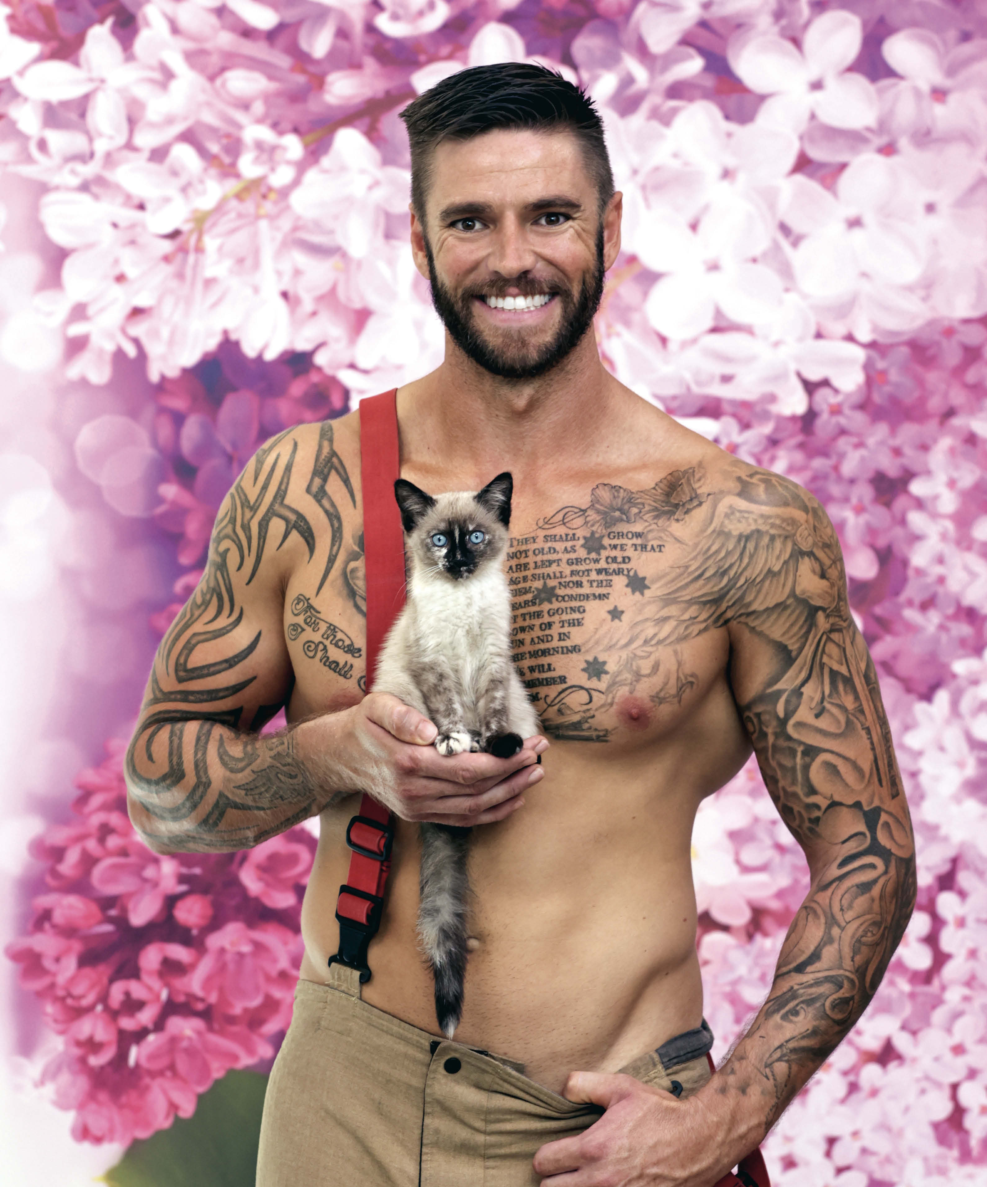 Mitch Evans Maci Australian Firefighters Calendar CAT Calendar