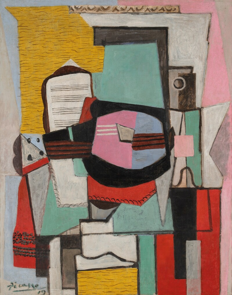 Picasso Guitare sur une table