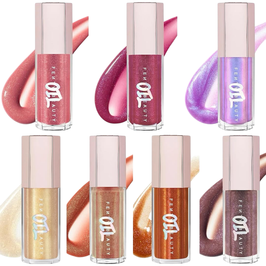 Revealed NEW Gloss Bomb Oil Luminizing Lip Oil N Gloss SHADES fentybeauty Gloss Bomb Oil Luminizing Lip Oil N GlossA lip formula with the hydrating comfort of a lip oil and the sparkly shine of a gloss packed with lip loving 1 Photoroom