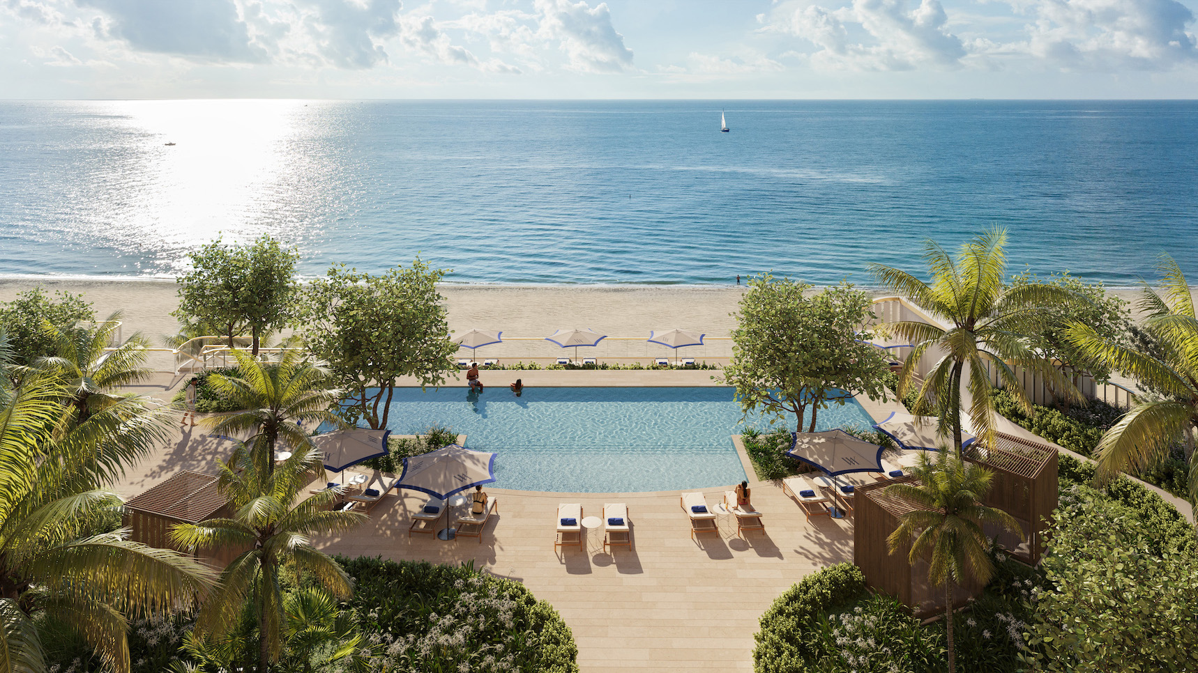 Waldorf Astoria Residences Pompano Beach Balcony Pool Deck