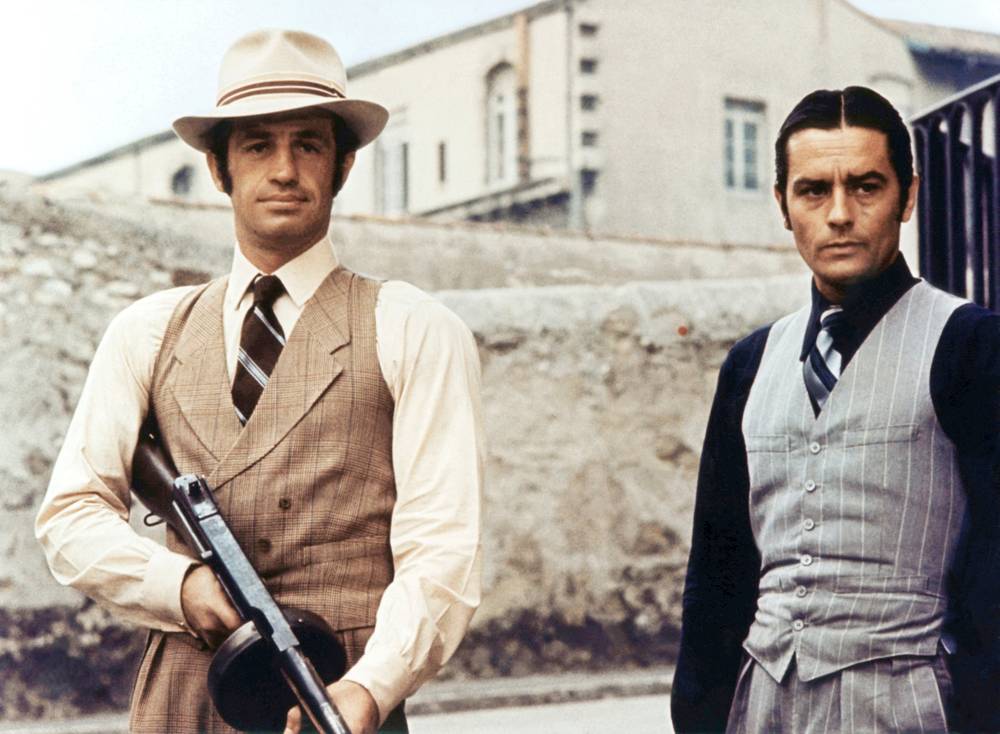 belmondo et delon dans borsalino