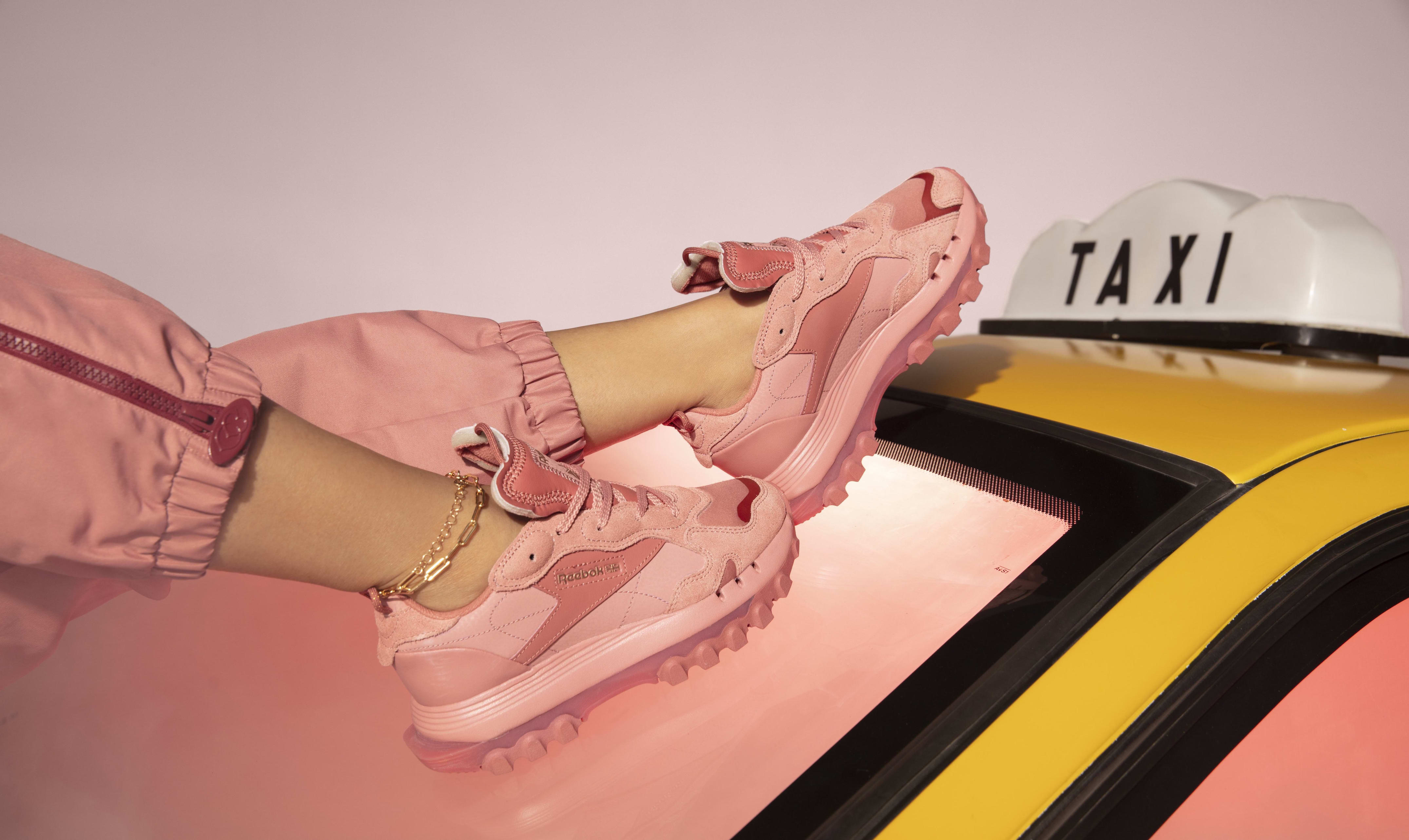 cardi b reebok classic leather pink