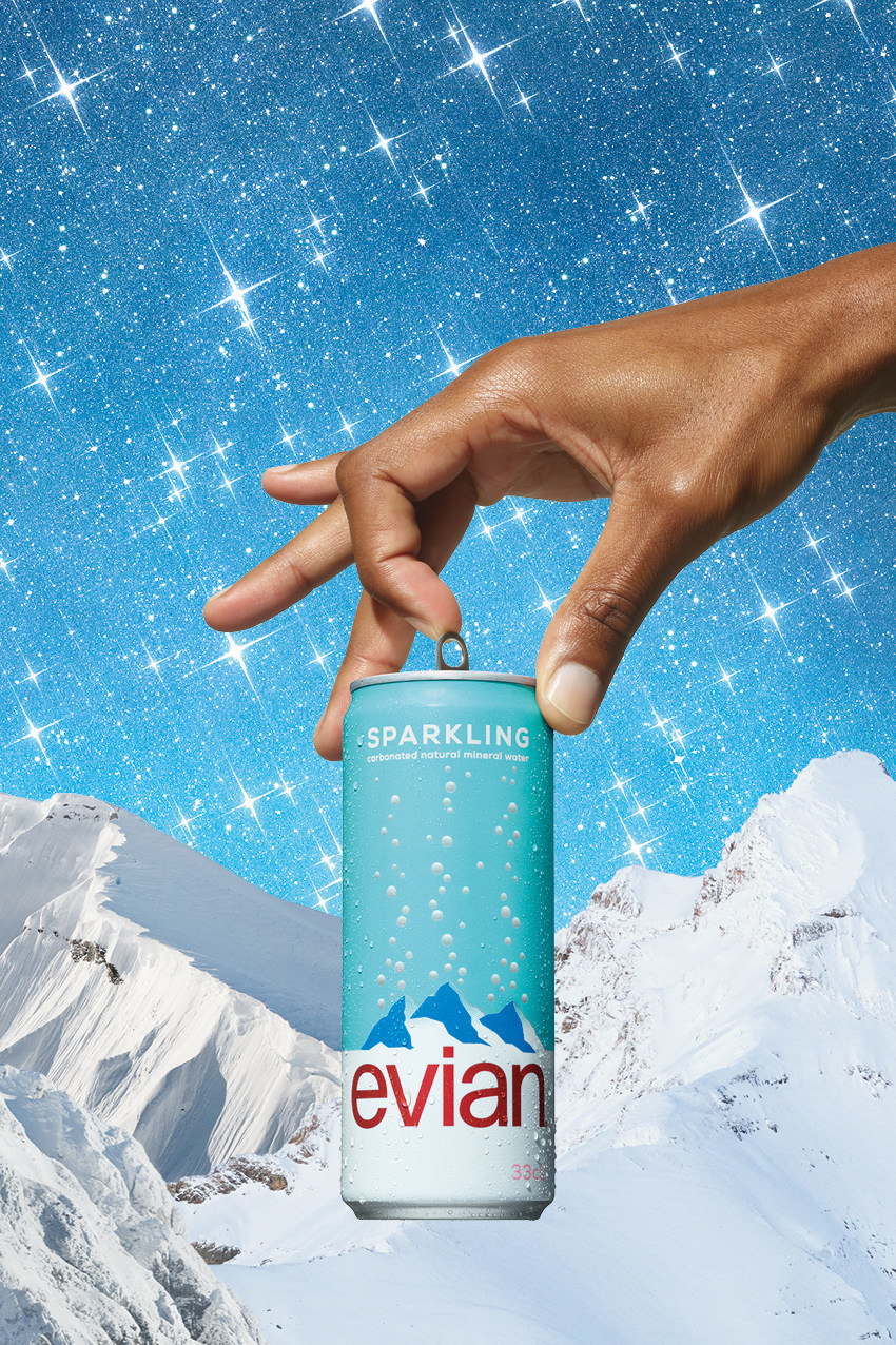 evian sparkling water