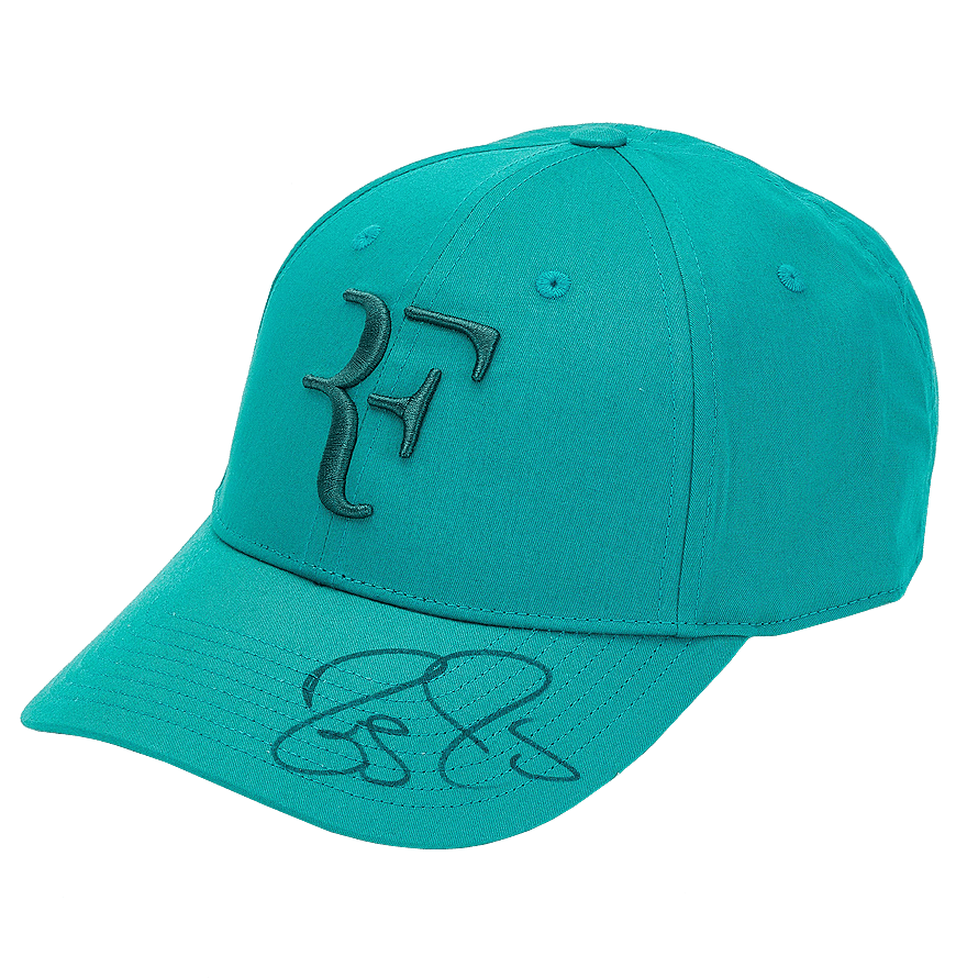 federer signed hat
