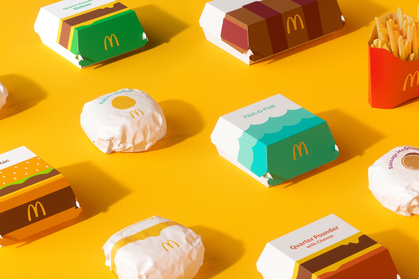 mcdonalds redesign rebranding packaging containers 0
