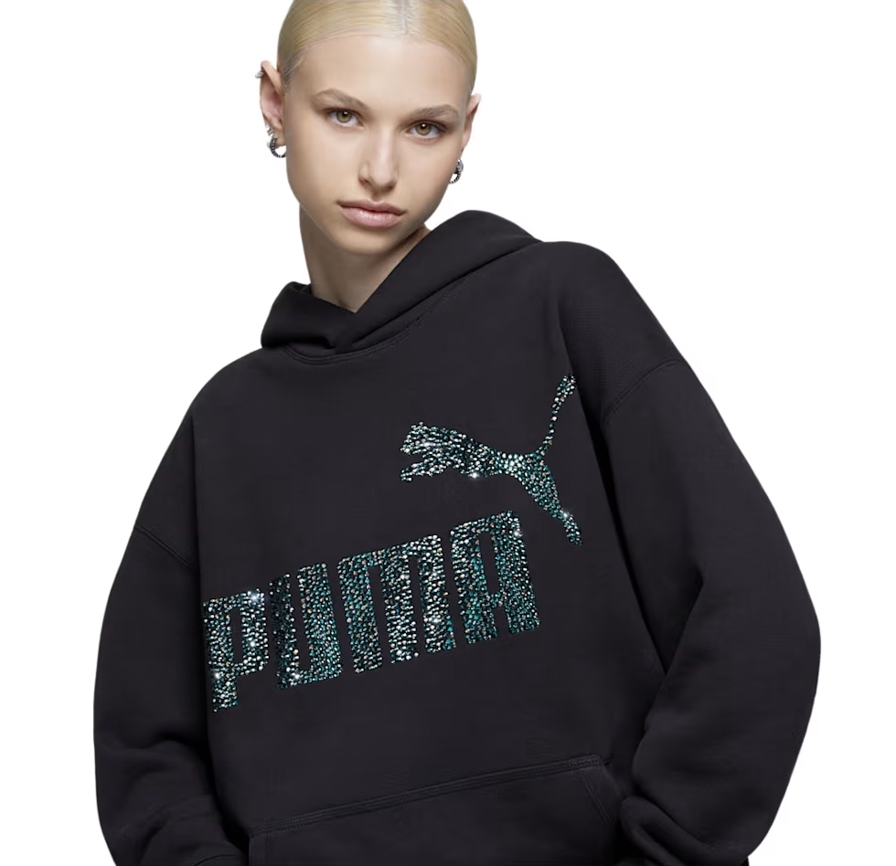 puma hoodie black swarovski